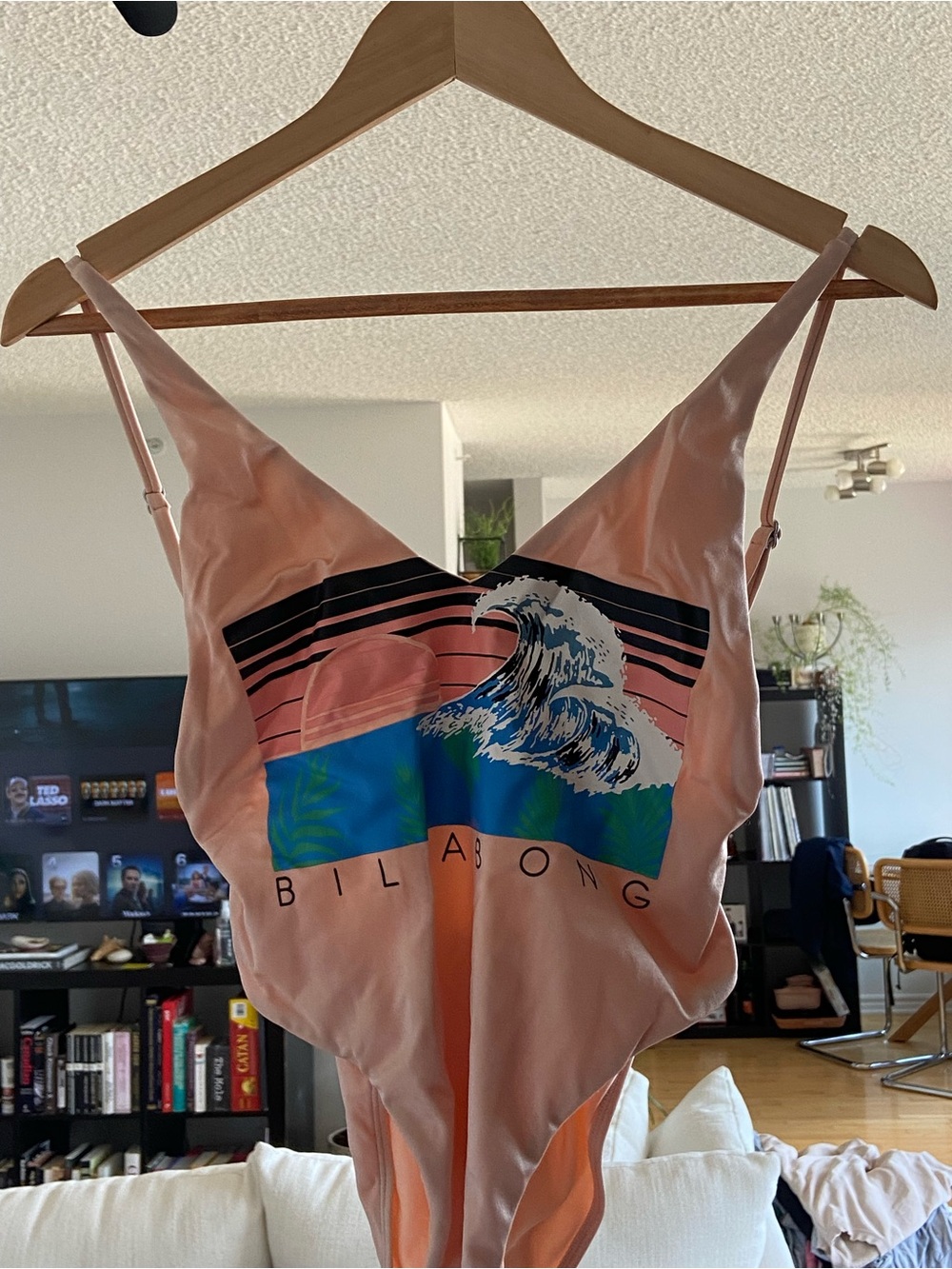 Billabong XS Graphic One Piece High Cut One Piece Swimsuit
